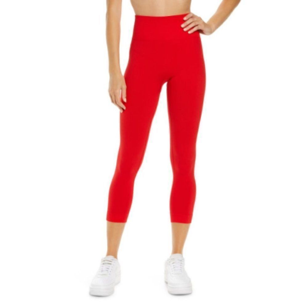 We Wore What Women's Red Seamless High Waist Leggings Size Large - Picture 3 of 16